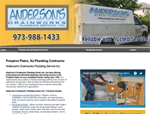 Tablet Screenshot of andersonsdrainworks.net